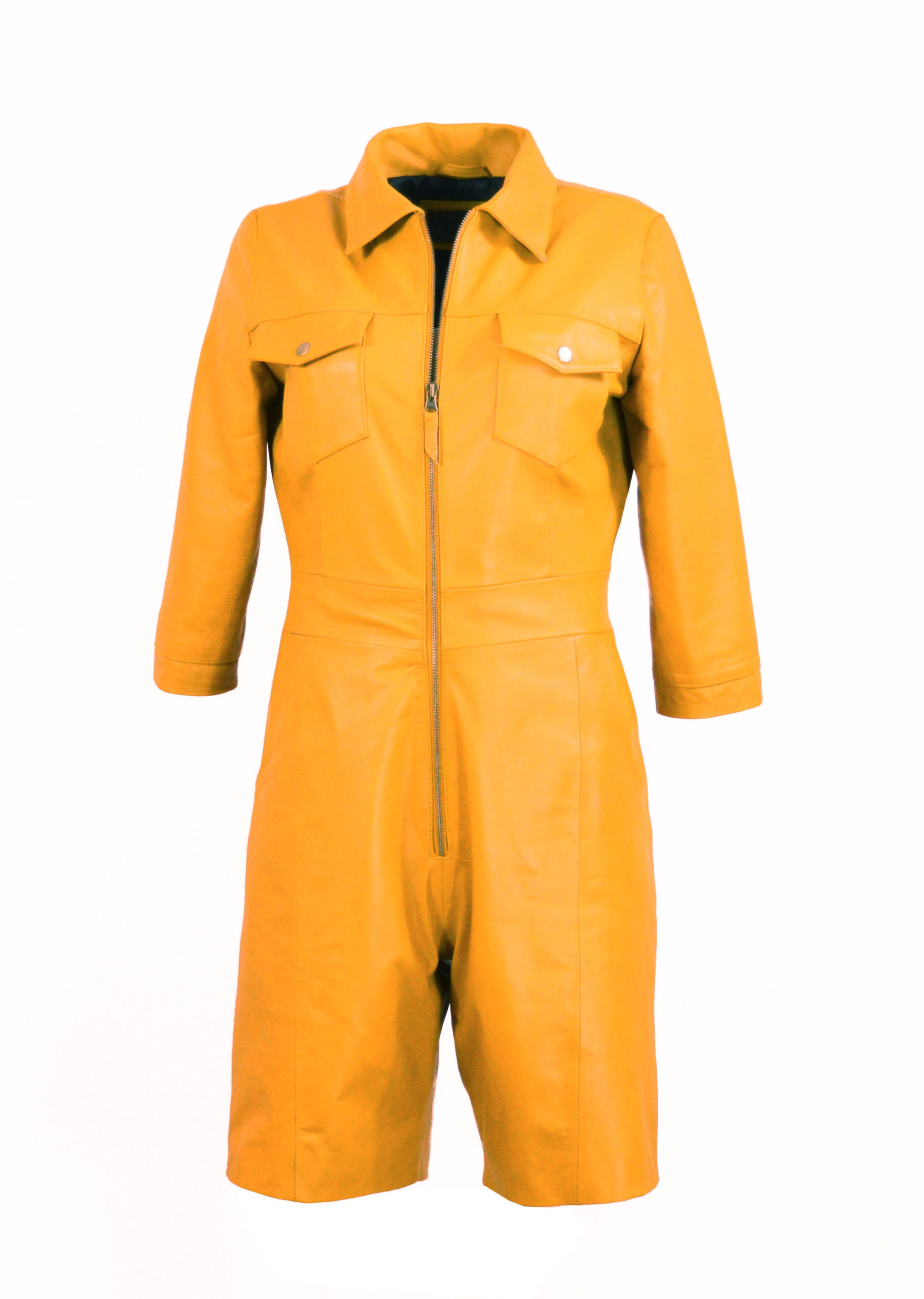 Zoef Leather Jumpsuit Mia Yellow 1